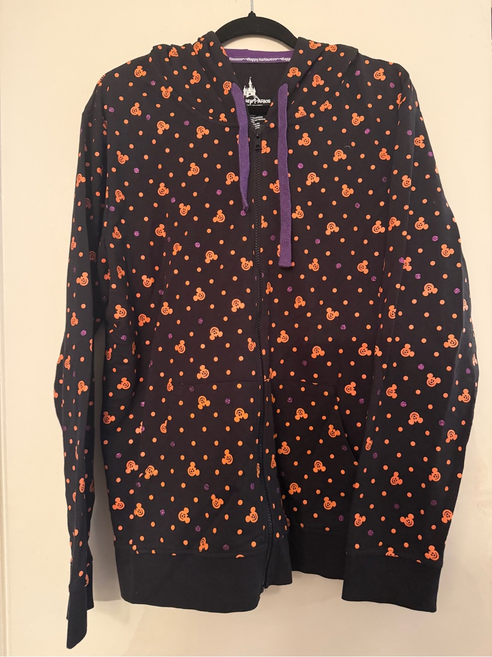 Disney Woman zip up hoodie 2xl Halloween